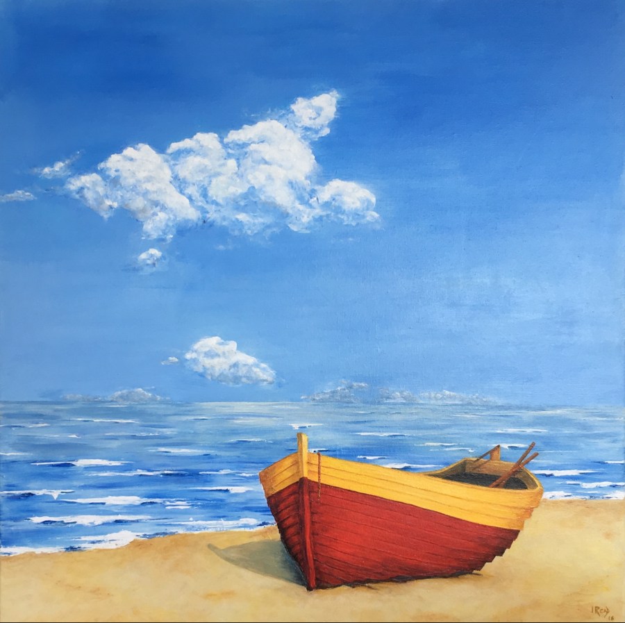 Boat on Beach 60x60 £700